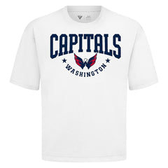 NHL White Washington Capitals Levelwear Luxe Signature Knit T-Shirt