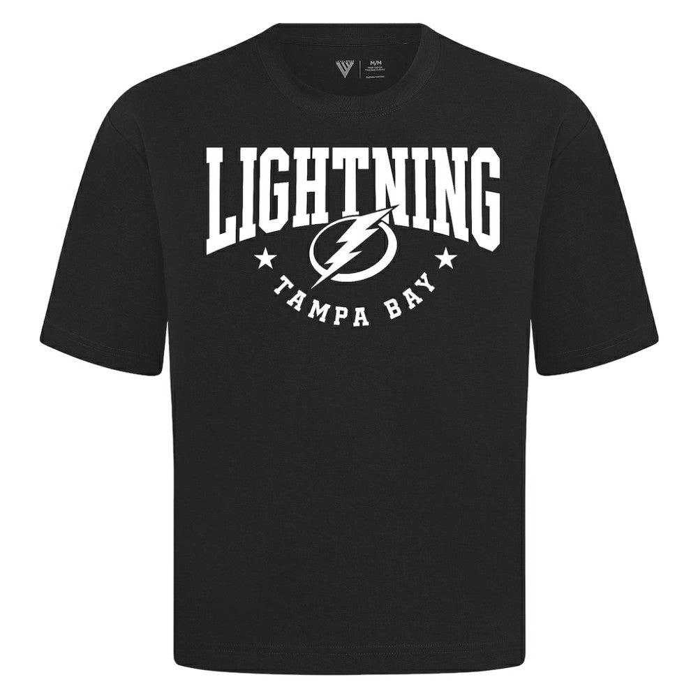 NHL Black Tampa Bay Lightning Levelwear Luxe Signature Knit T-Shirt