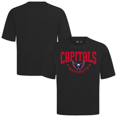 NHL Black Washington Capitals Levelwear Luxe Signature Knit T-Shirt