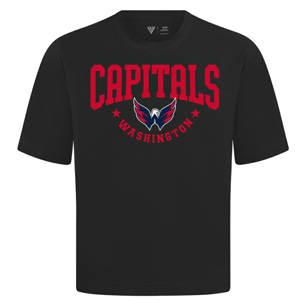 NHL Black Washington Capitals Levelwear Luxe Signature Knit T-Shirt