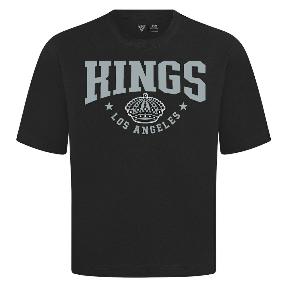 NHL Black Los Angeles Kings Levelwear Luxe Signature Knit T-Shirt