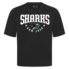 NHL Black San Jose Sharks Levelwear Luxe Signature Knit T-Shirt