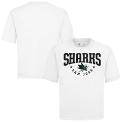 NHL White San Jose Sharks Levelwear Luxe Signature Knit T-Shirt