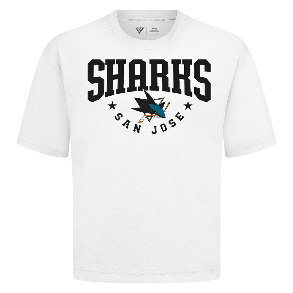 NHL White San Jose Sharks Levelwear Luxe Signature Knit T-Shirt