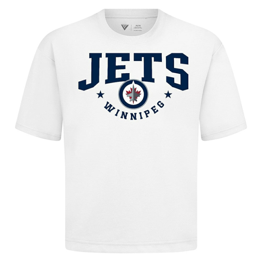 NHL White Winnipeg Jets Levelwear Luxe Signature Knit T-Shirt
