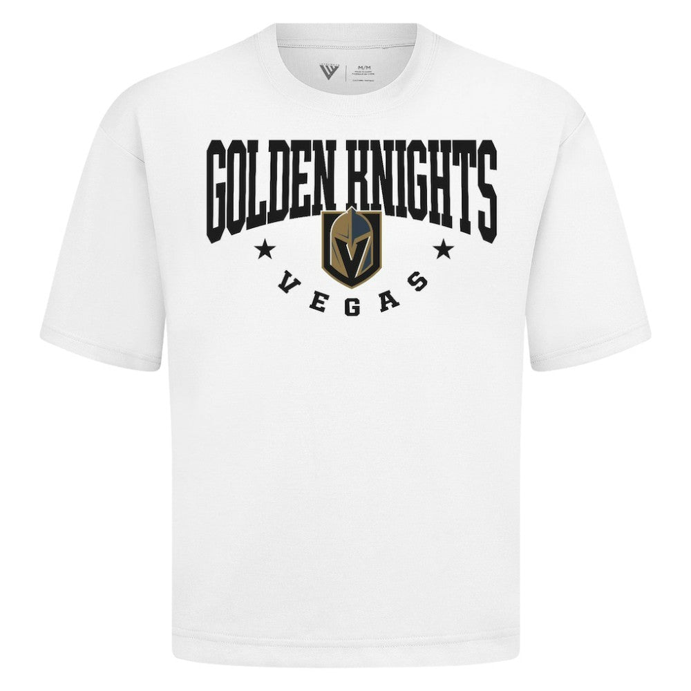 NHL White Vegas Golden Knights Levelwear Luxe Signature Knit T-Shirt