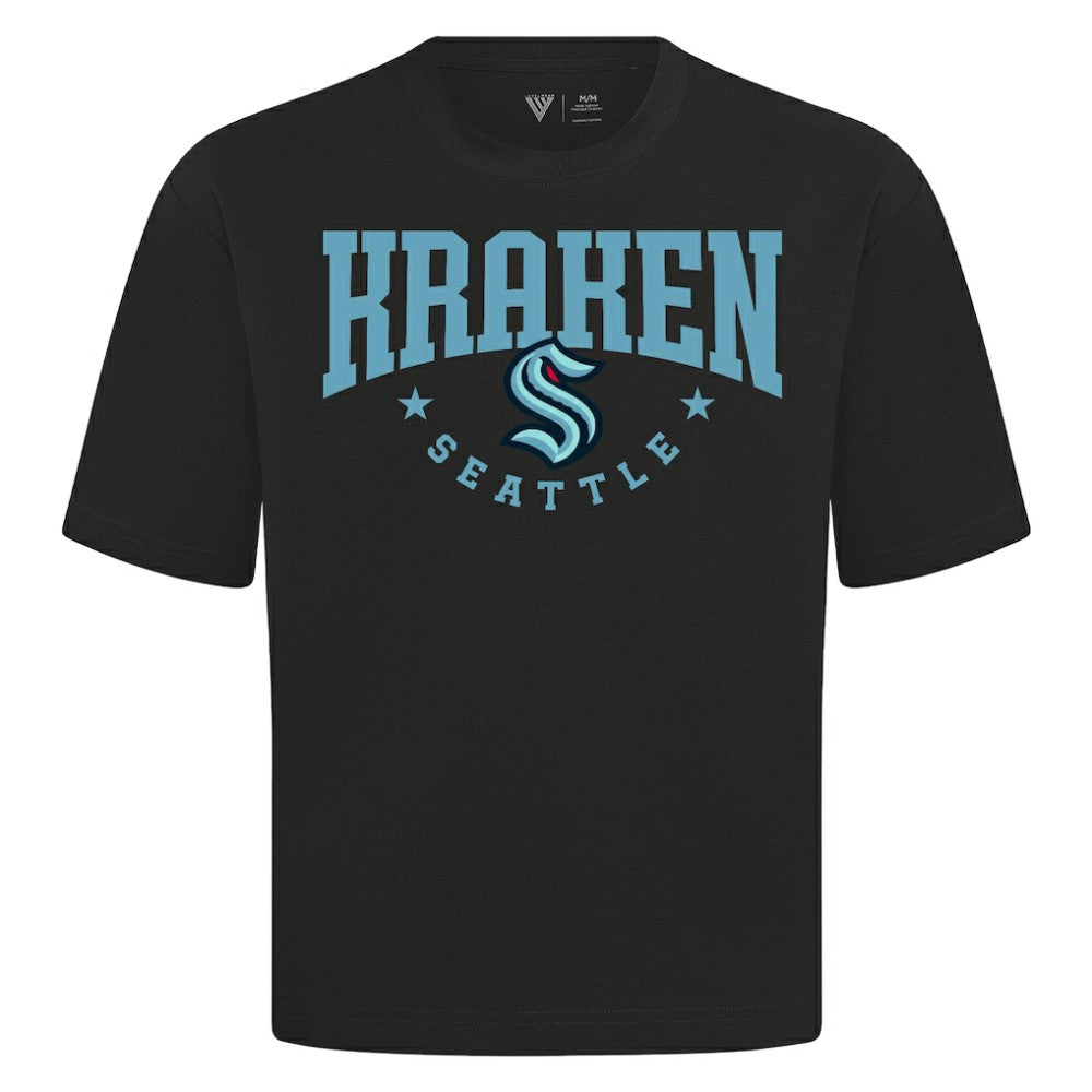 NHL Black Seattle Kraken Levelwear Luxe Signature Knit T-Shirt