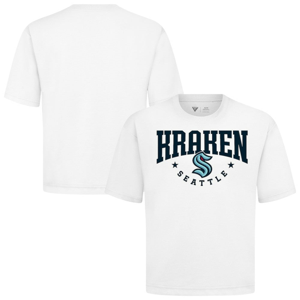 NHL White Seattle Kraken Levelwear Luxe Signature Knit T-Shirt