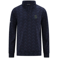 NHL Navy Seattle Kraken Levelwear Chameleon Quarter-Zip Sweatshirt