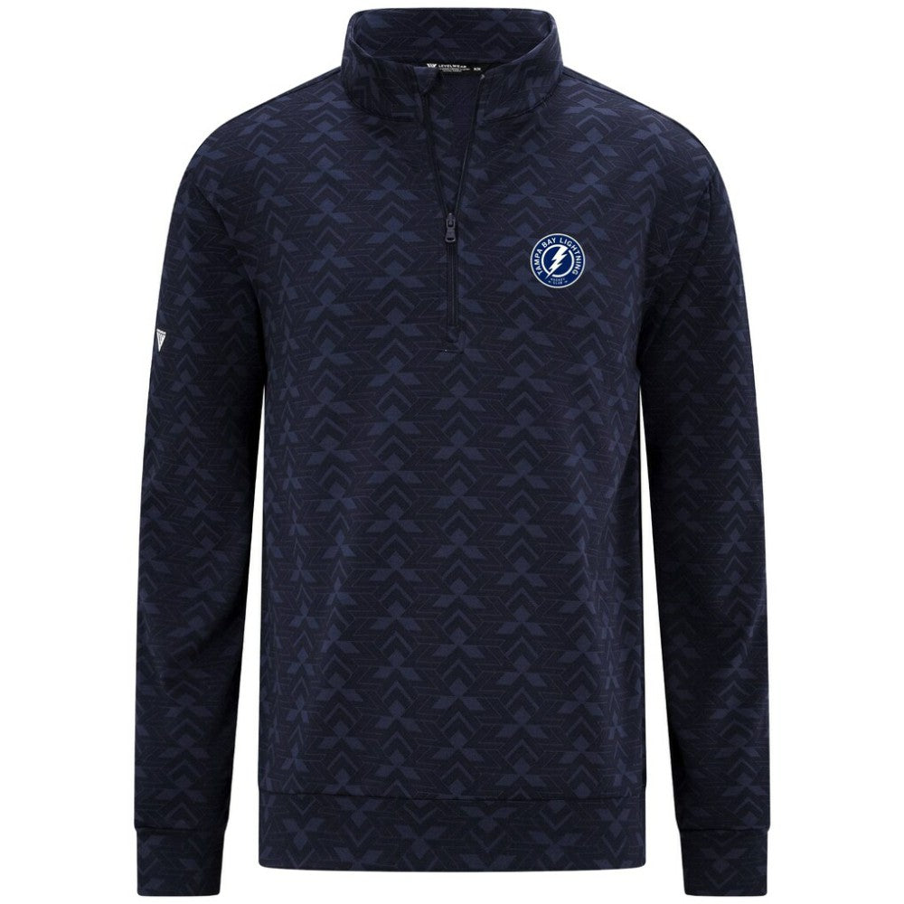 NHL Navy Tampa Bay Lightning Levelwear Chameleon Quarter-Zip Sweatshirt