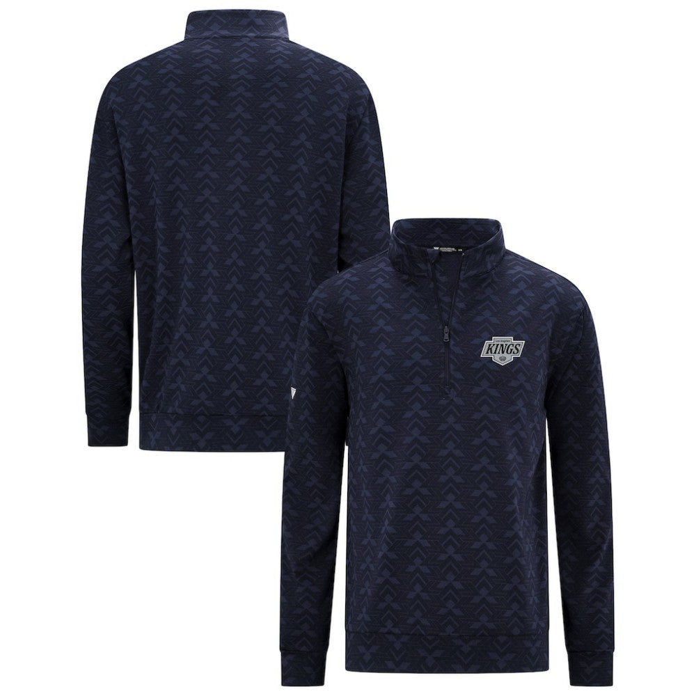 NHL Navy Los Angeles Kings Levelwear Chameleon Quarter-Zip Sweatshirt