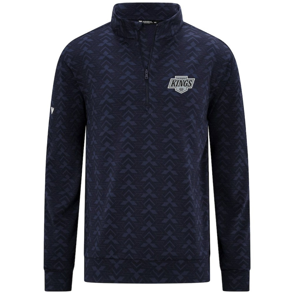 NHL Navy Los Angeles Kings Levelwear Chameleon Quarter-Zip Sweatshirt