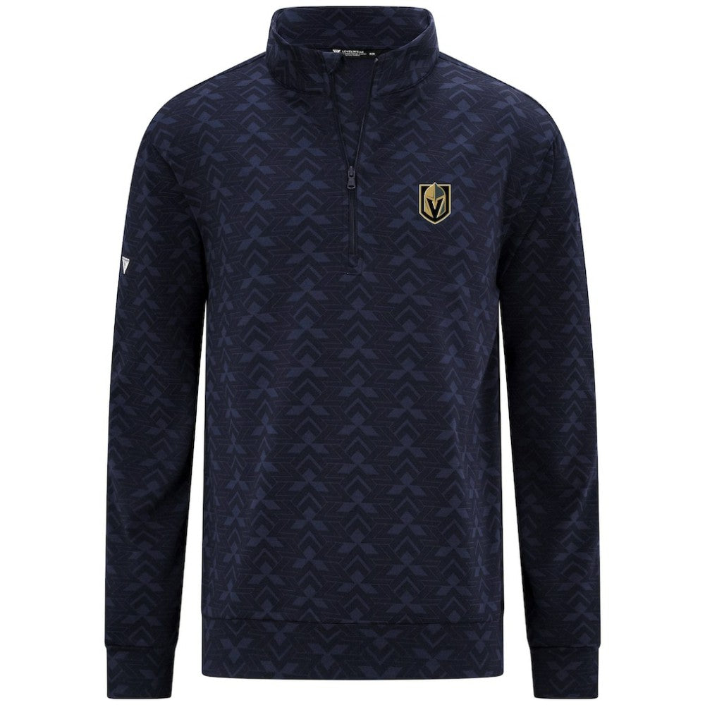 NHL Navy Vegas Golden Knights Levelwear Chameleon Quarter-Zip Sweatshirt
