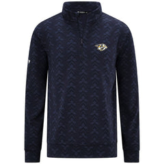 NHL Navy Nashville Predators Levelwear Chameleon Quarter-Zip Sweatshirt