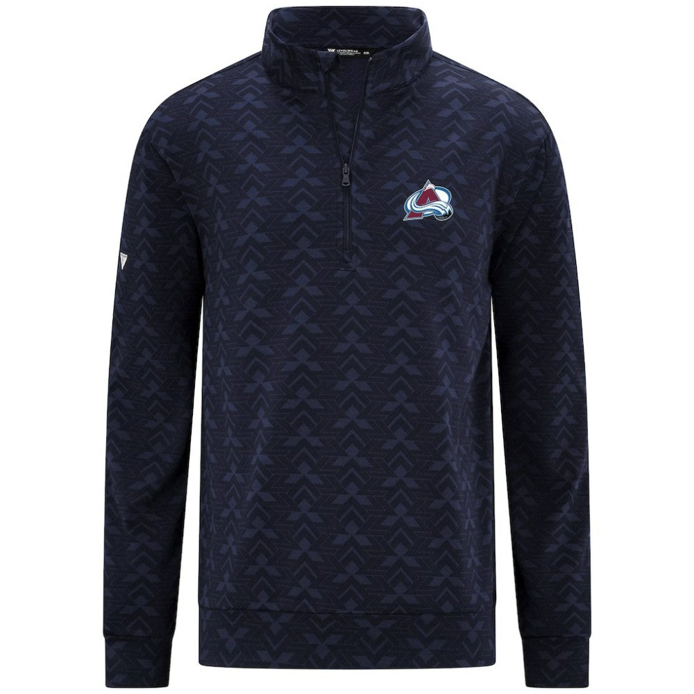 NHL Navy Colorado Avalanche Levelwear Chameleon Quarter-Zip Sweatshirt