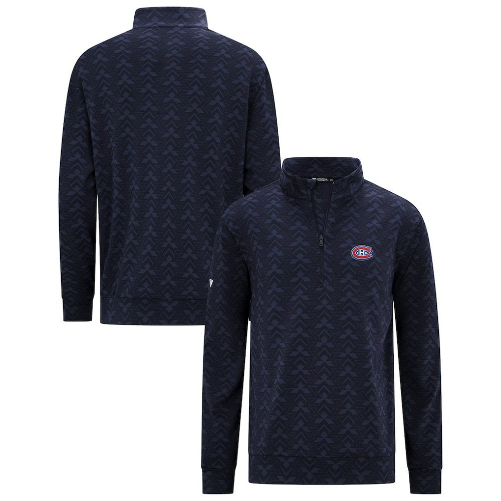 NHL Navy Montreal Canadiens Levelwear Chameleon Quarter-Zip Sweatshirt