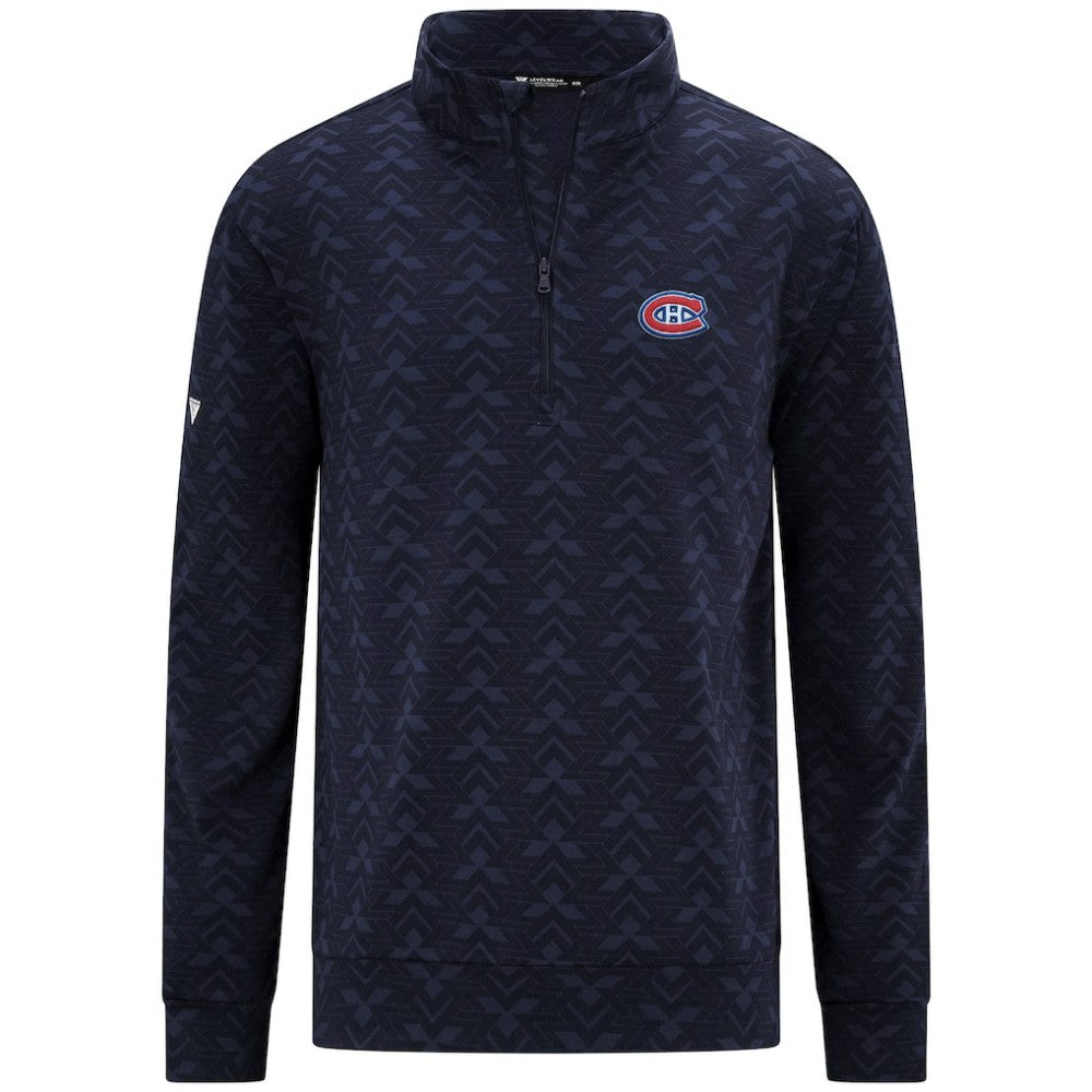 NHL Navy Montreal Canadiens Levelwear Chameleon Quarter-Zip Sweatshirt