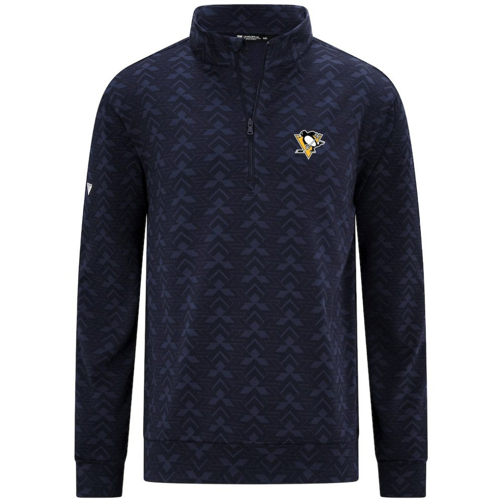NHL Navy Pittsburgh Penguins Levelwear Chameleon Quarter-Zip Sweatshirt