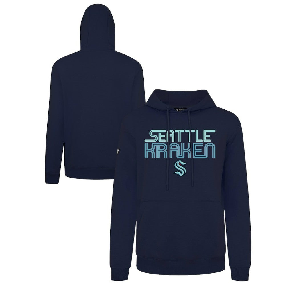 NHL Deep Sea Blue Seattle Kraken Levelwear Podium Lanes Hoodie