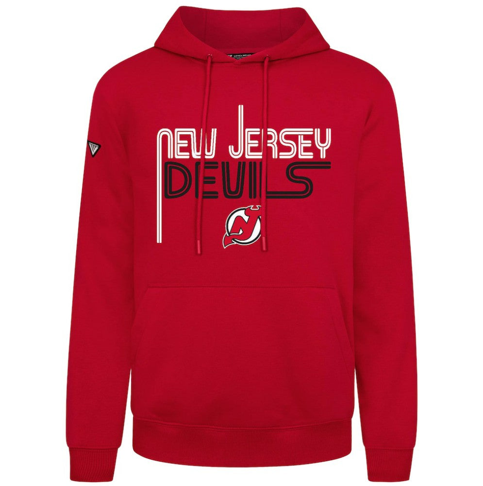 NHL Red New Jersey Devils Levelwear Podium Lanes Hoodie