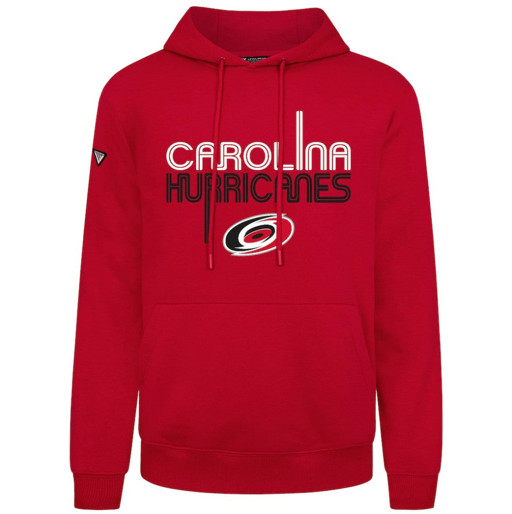 NHL Red Carolina Hurricanes Levelwear Podium Lanes Hoodie
