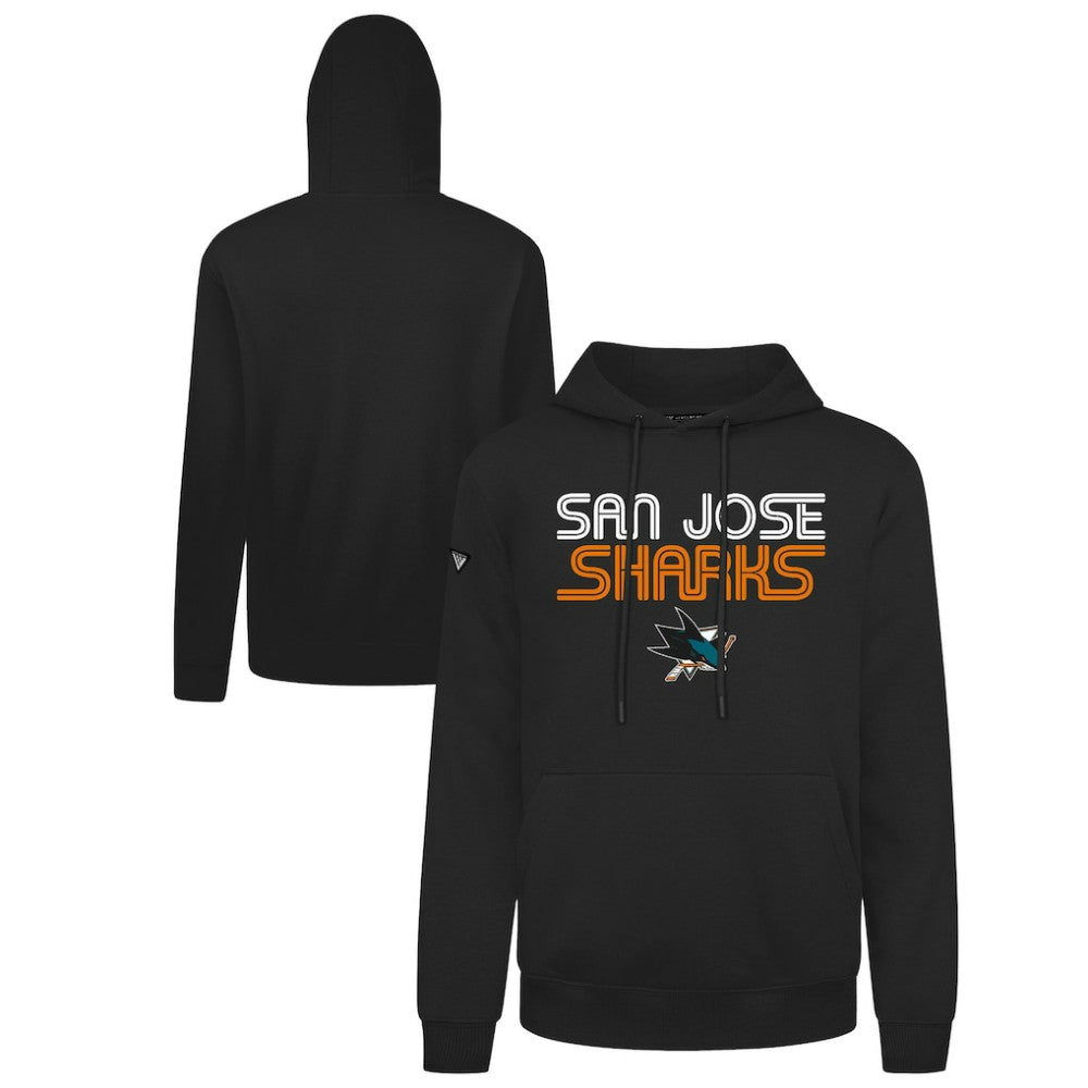 NHL Black San Jose Sharks Levelwear Podium Lanes Hoodie