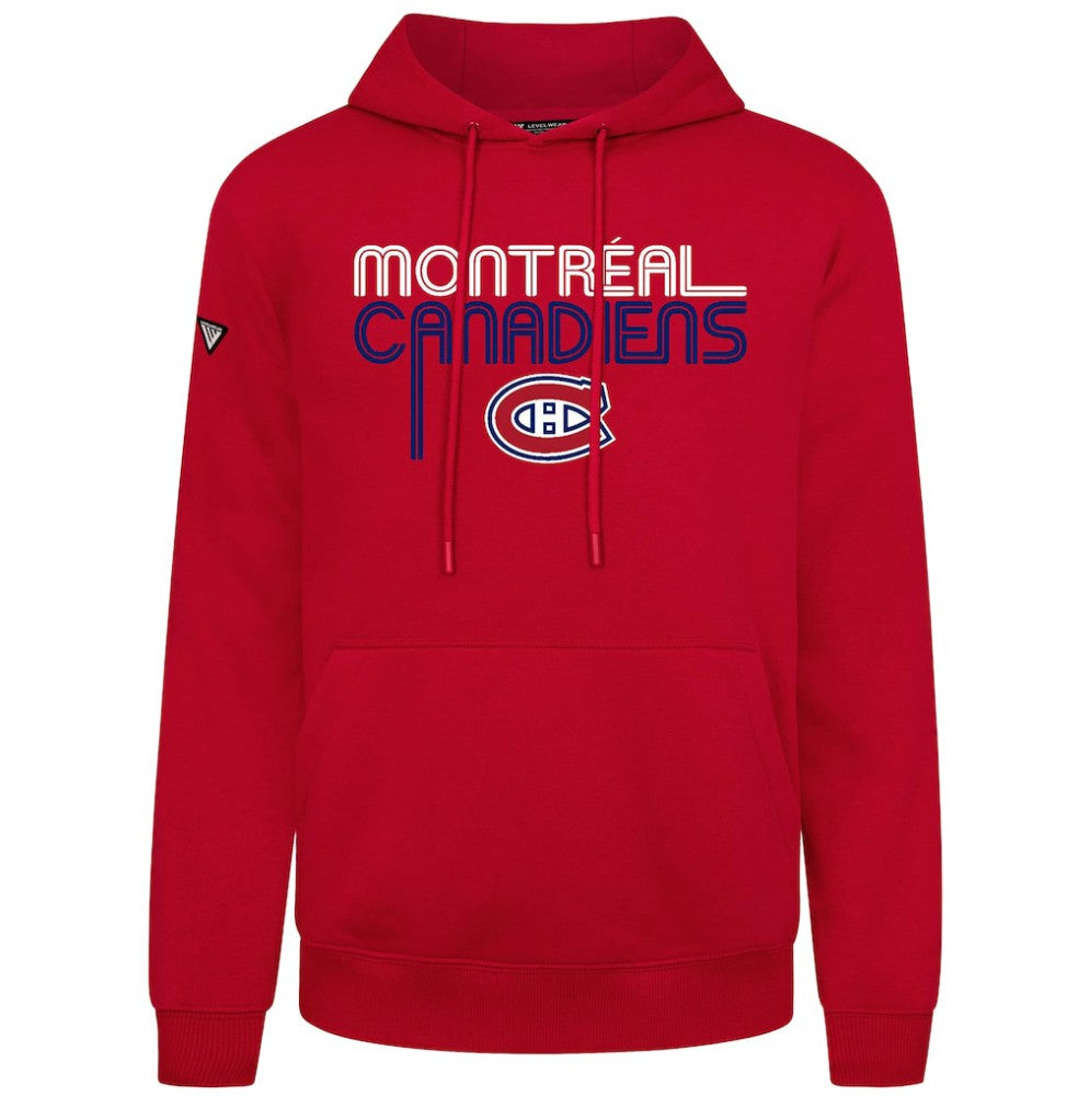 NHL Red Montreal Canadiens Levelwear Podium Lanes Hoodie