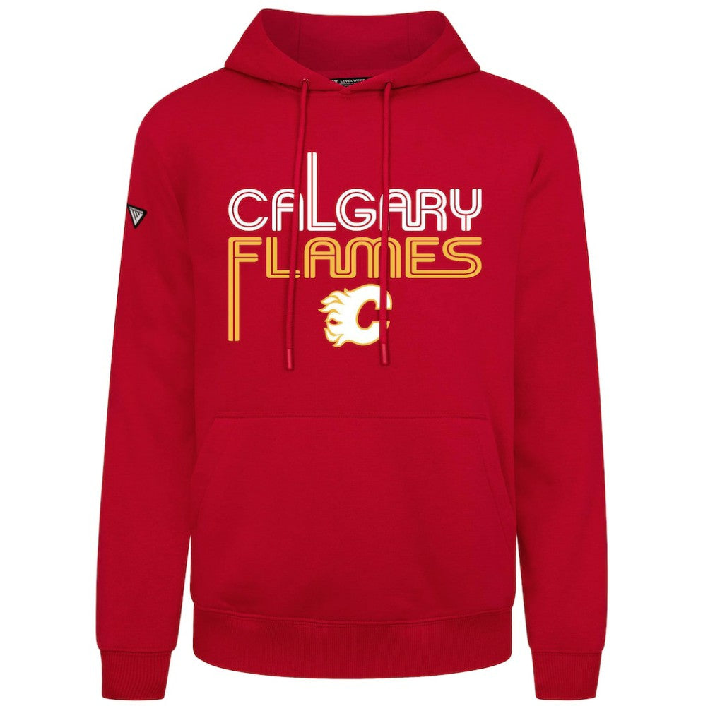 NHL Red Calgary Flames Levelwear Podium Lanes Hoodie