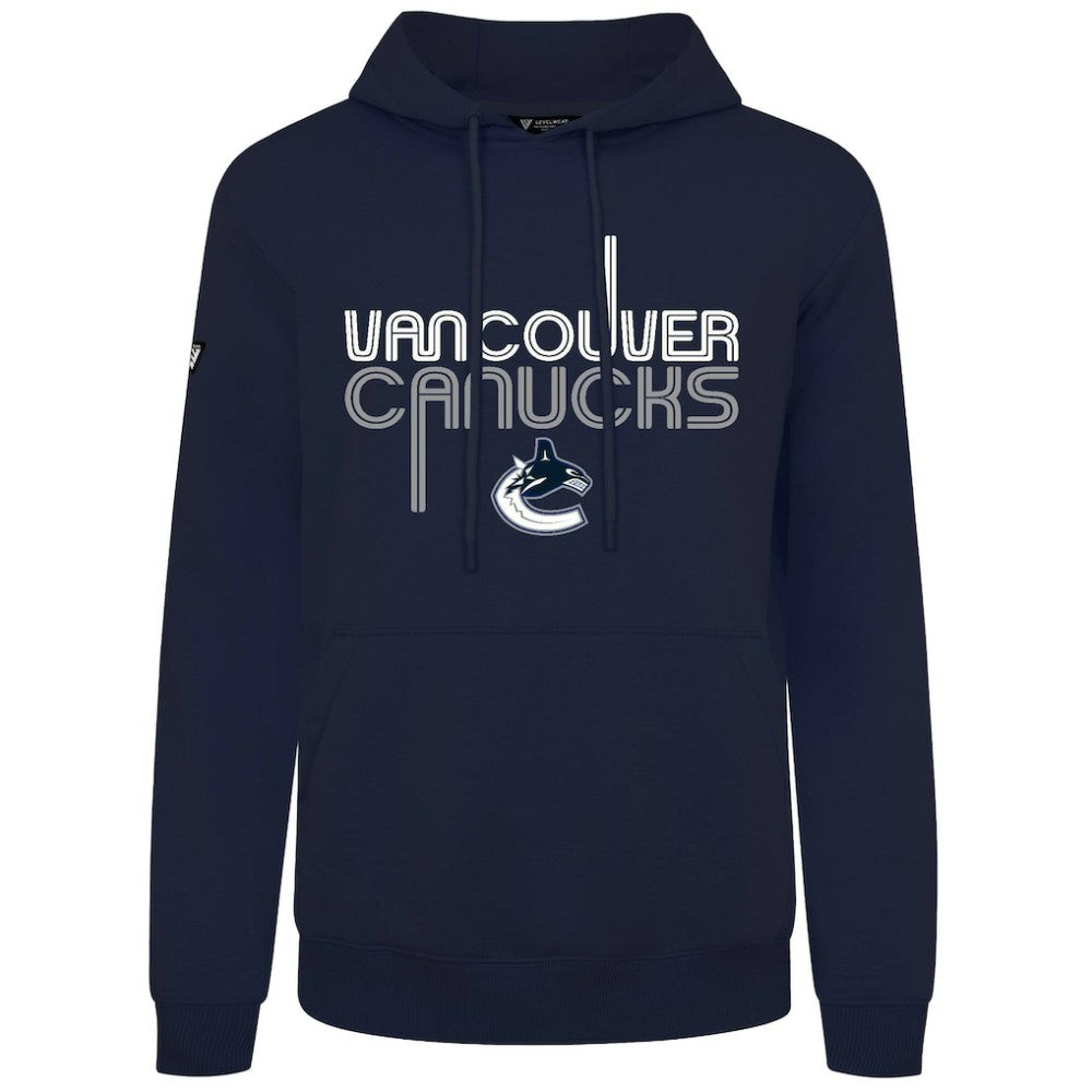 NHL Navy Vancouver Canucks Levelwear Podium Lanes Hoodie