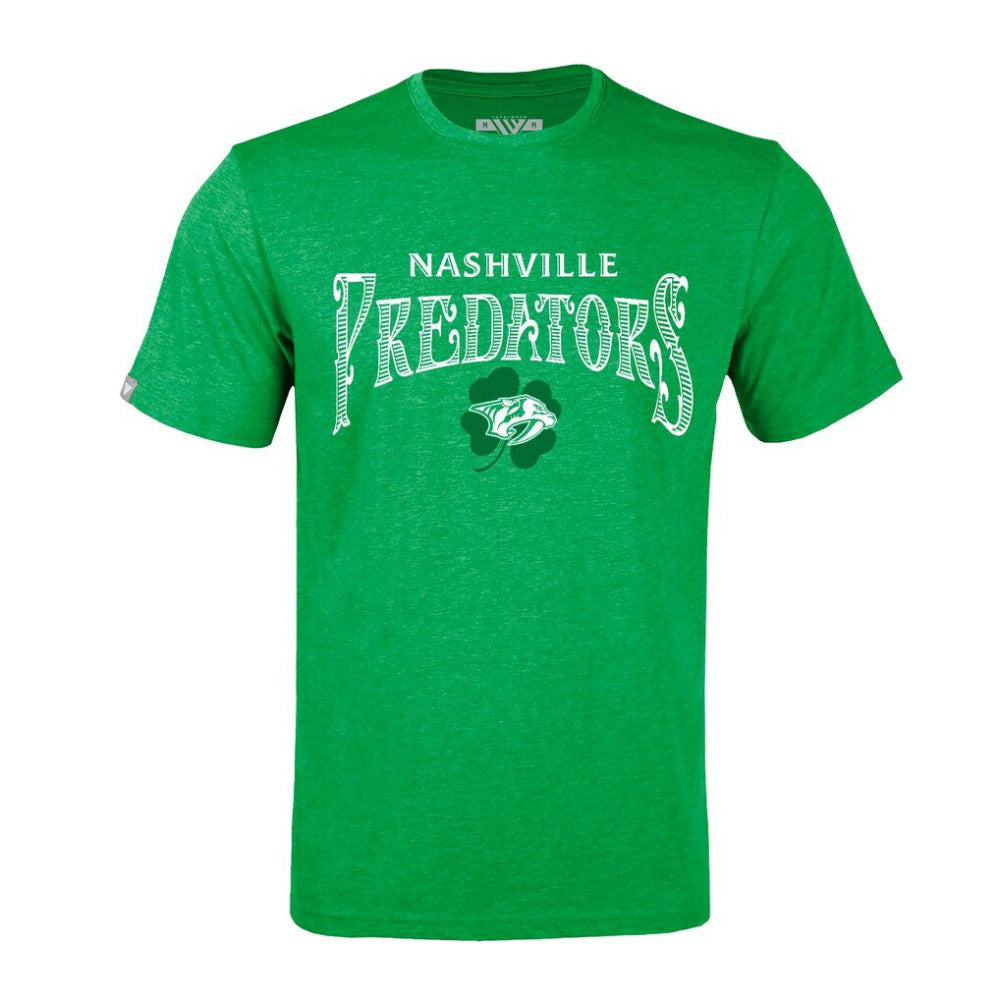 NHL Green Nashville Predators Levelwear St. Patrick's Day Richmond T-Shirt