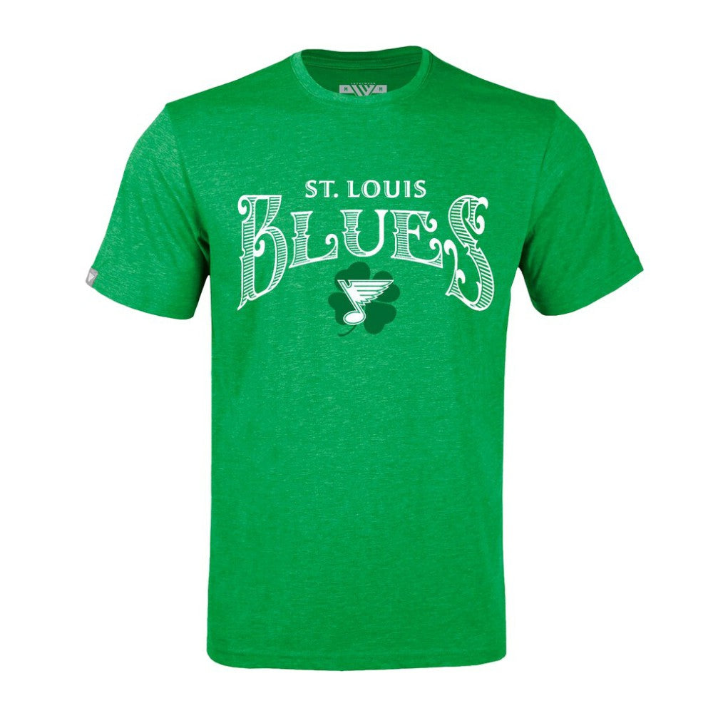 NHL Green St. Louis Blues Levelwear St. Patrick's Day Richmond T-Shirt