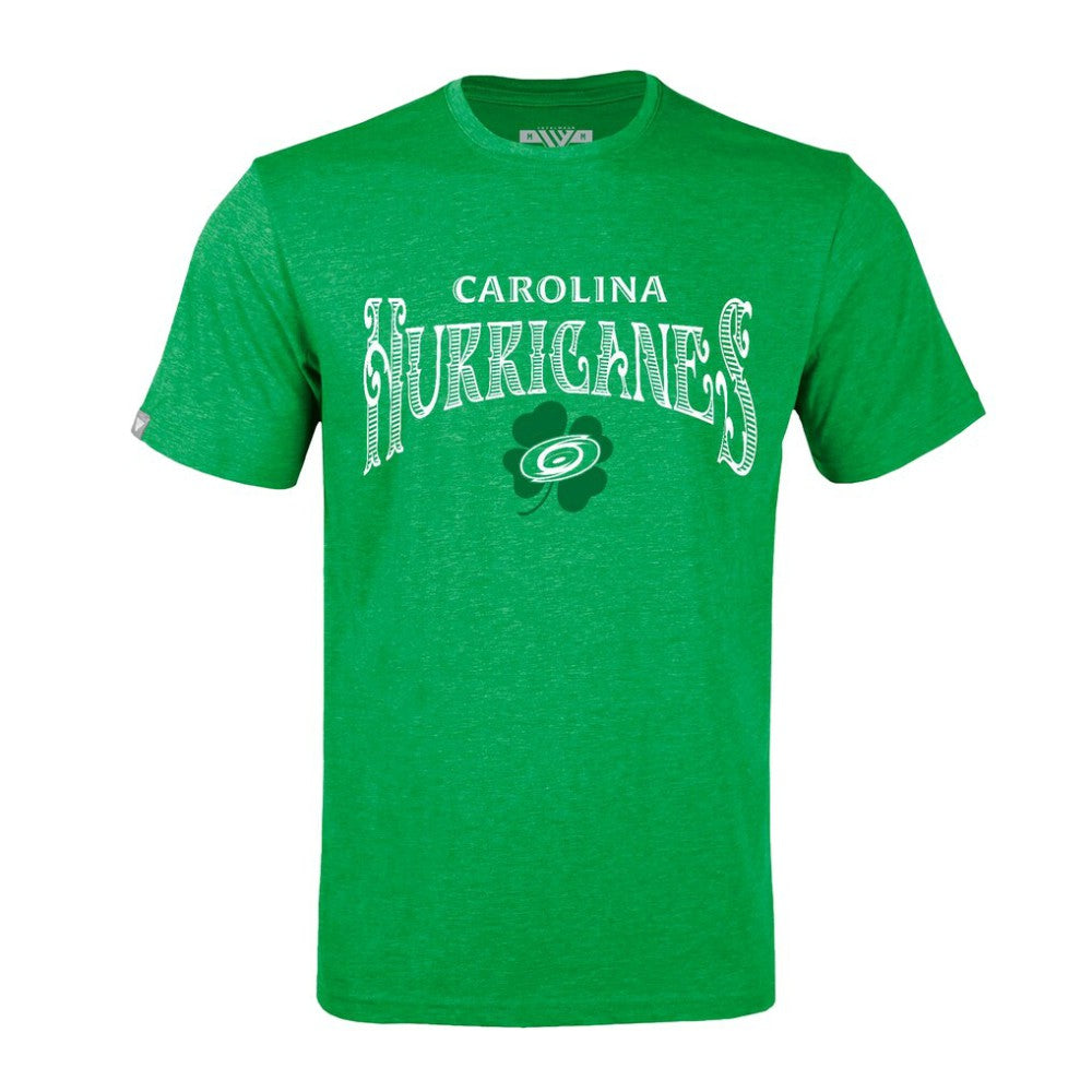 NHL Green Carolina Hurricanes Levelwear St. Patrick's Day Richmond T-Shirt