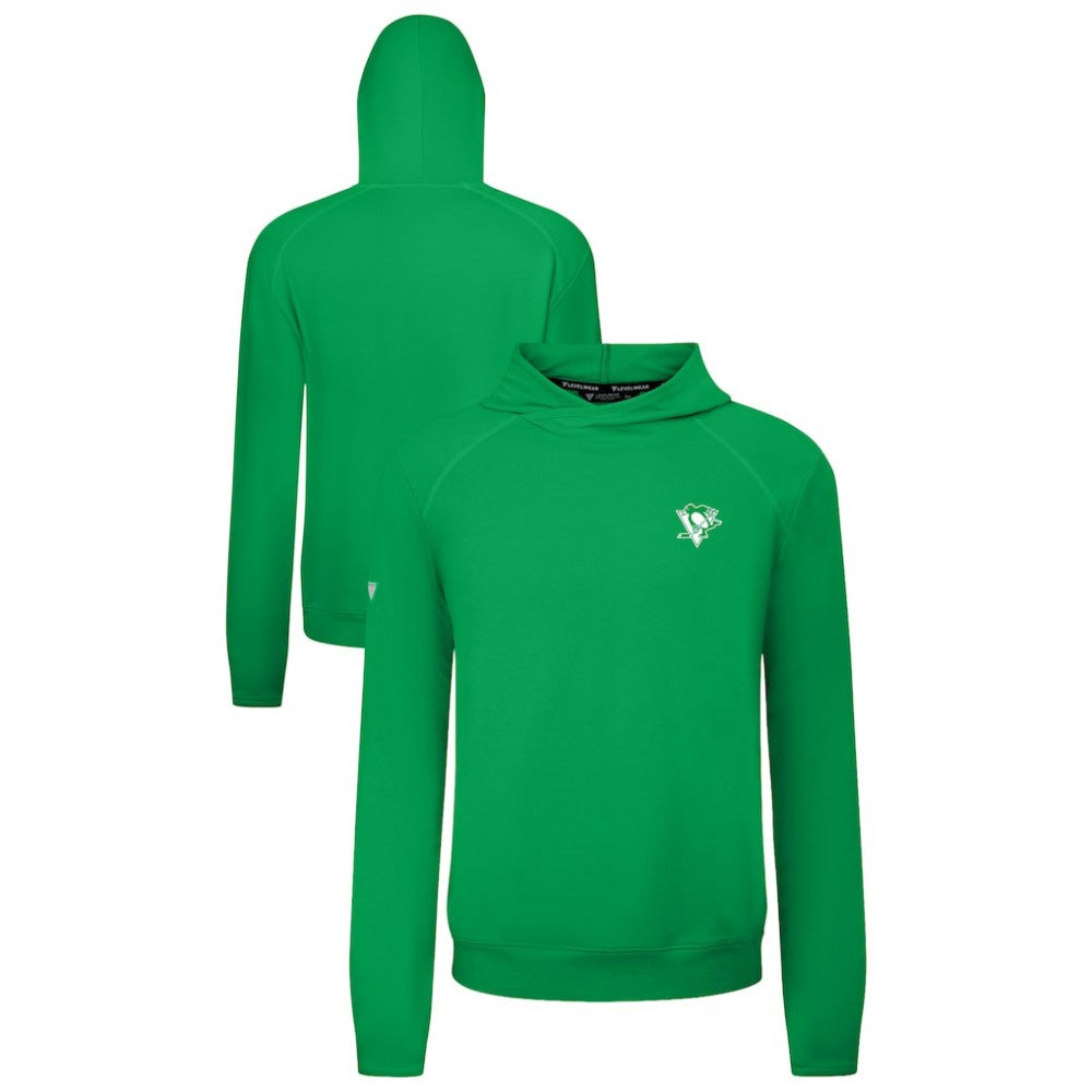 NHL Green Pittsburgh Penguins Levelwear St. Patrick's Day Mandate Tri-Blend Hoodie