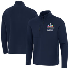 Antigua Super Bowl LX s Insider Quarter-Zip Pullover - Seattle Seahawks