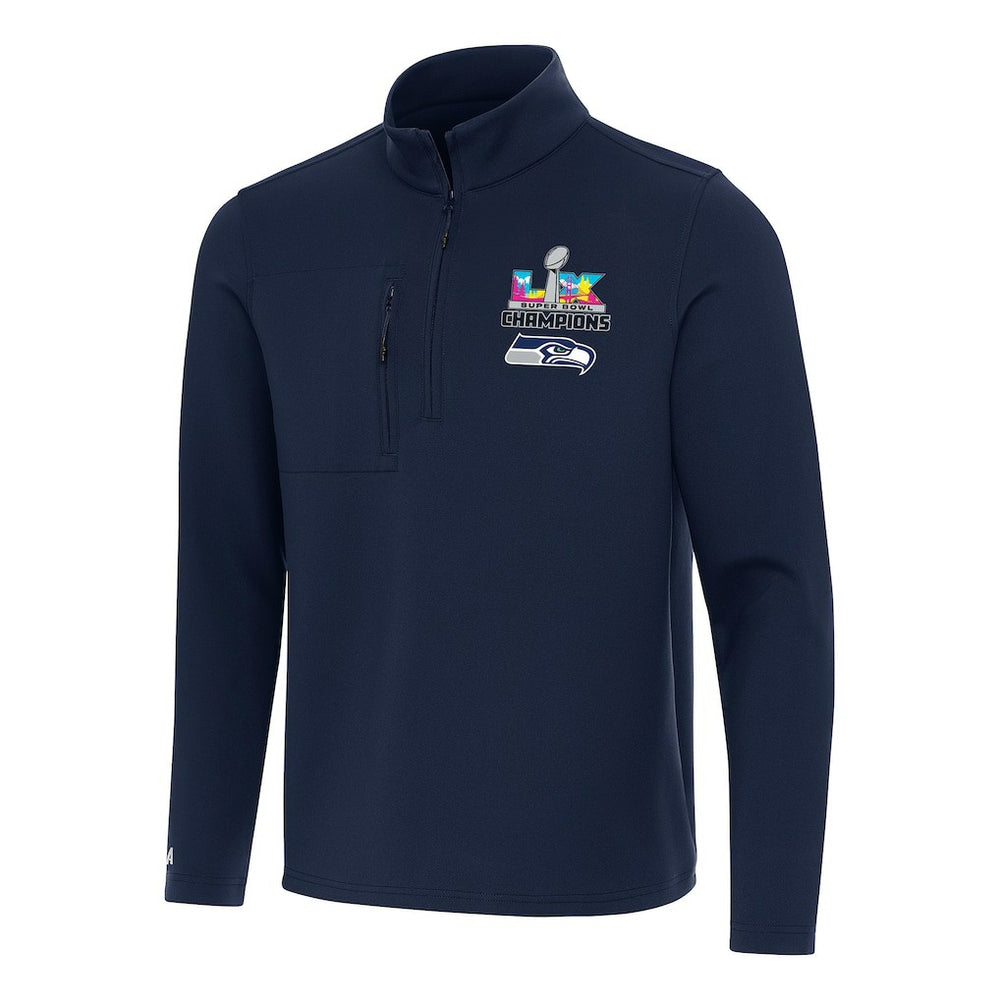 Antigua Super Bowl LX s Insider Quarter-Zip Pullover - Seattle Seahawks