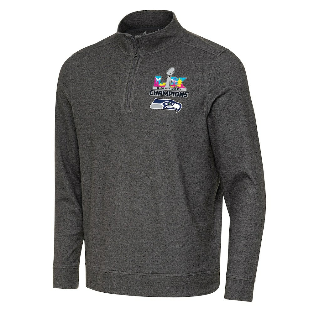 Antigua Super Bowl LX s Subtle Quarter-Zip Pullover - Seattle Seahawks