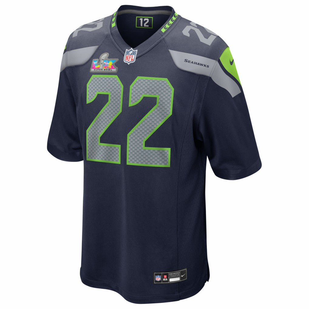 Rashid Shaheed  Super Bowl LX Patch Game Jersey - Seattle Seahawks