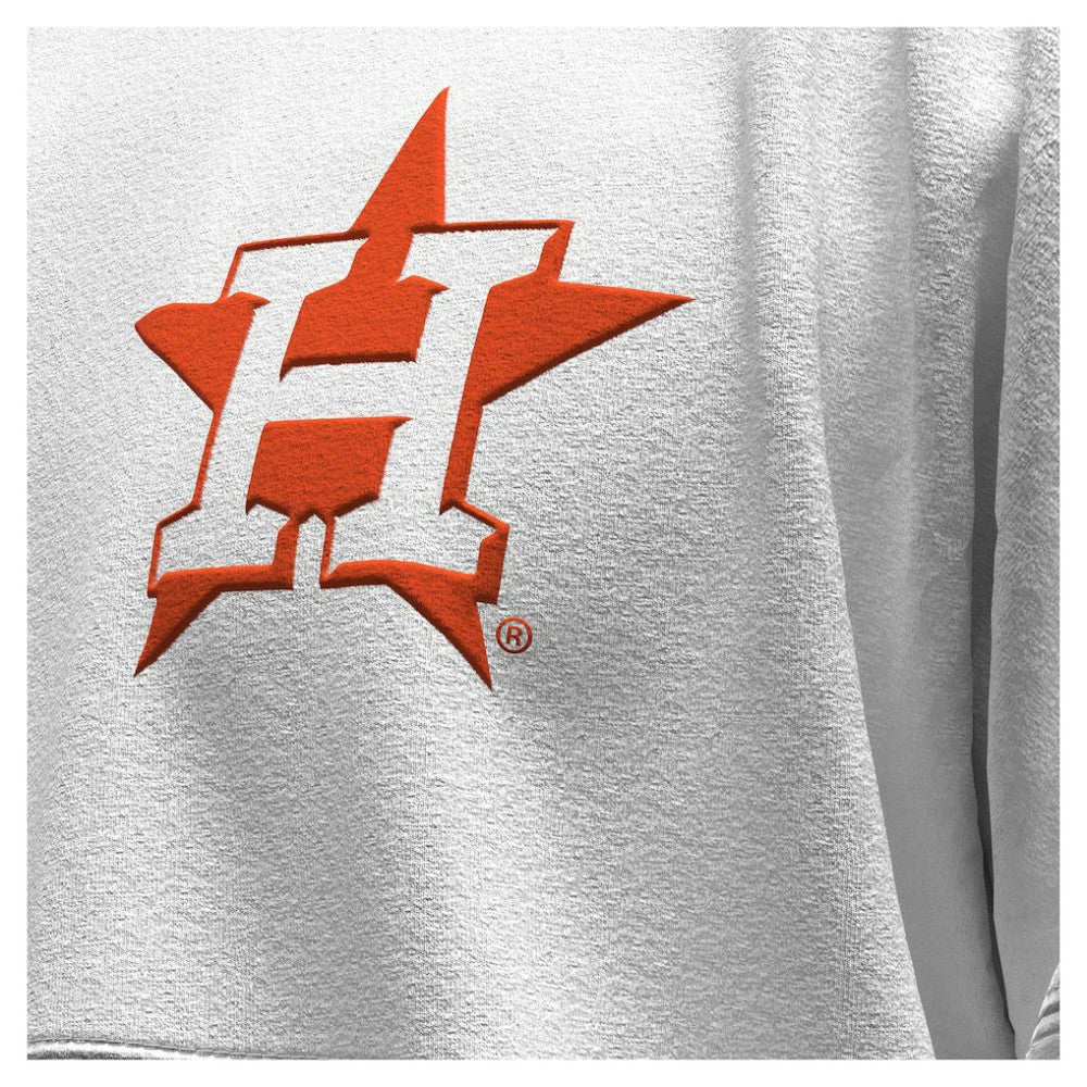 MLB Houston Astros Fanatics Women's Baseball Stitch Spirit Jersey Long Sleeve T-Shirt