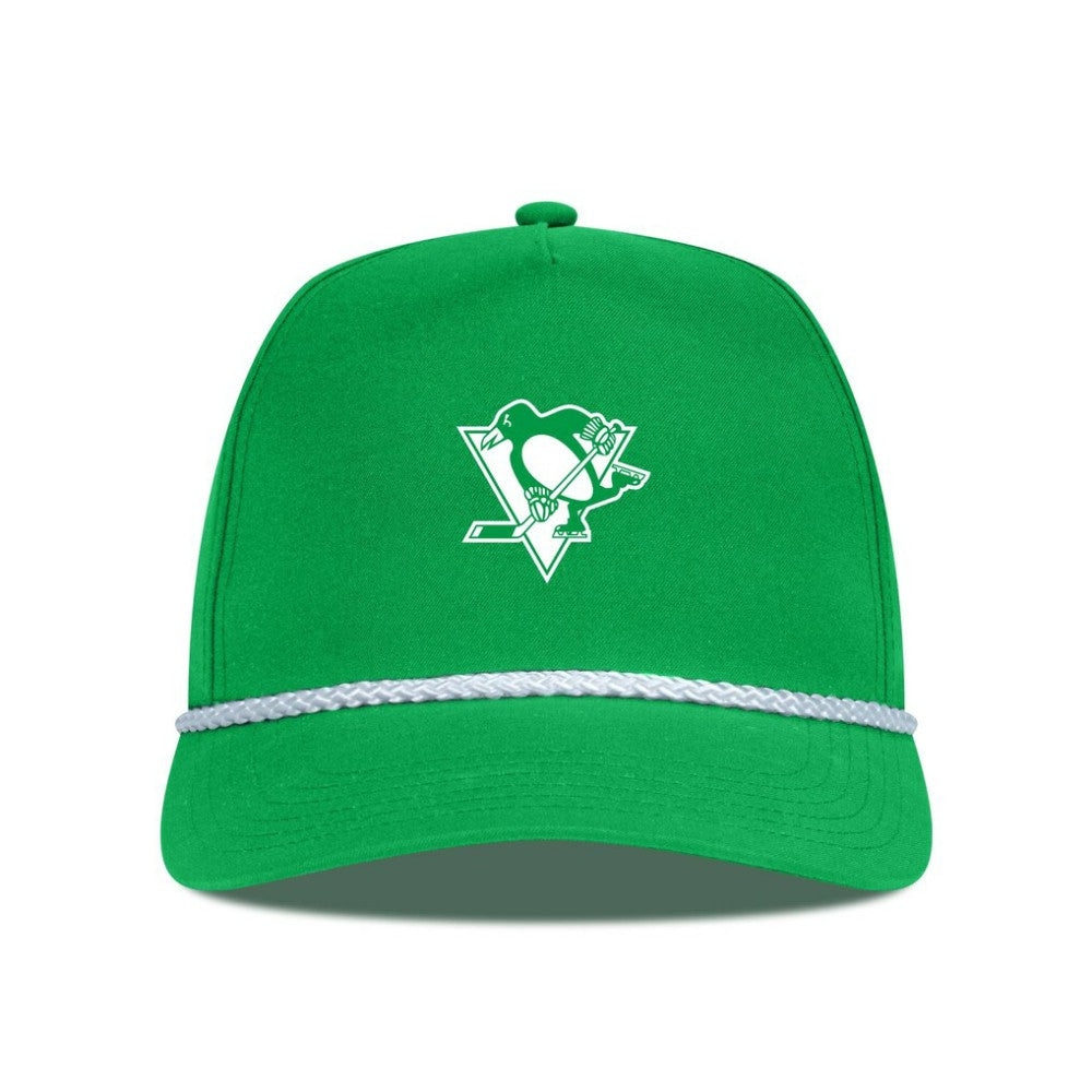 NHL Kelly Green Pittsburgh Penguins Levelwear St. Patrick's Day Gambit Rope Adjustable Hat