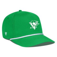 NHL Kelly Green Pittsburgh Penguins Levelwear St. Patrick's Day Gambit Rope Adjustable Hat