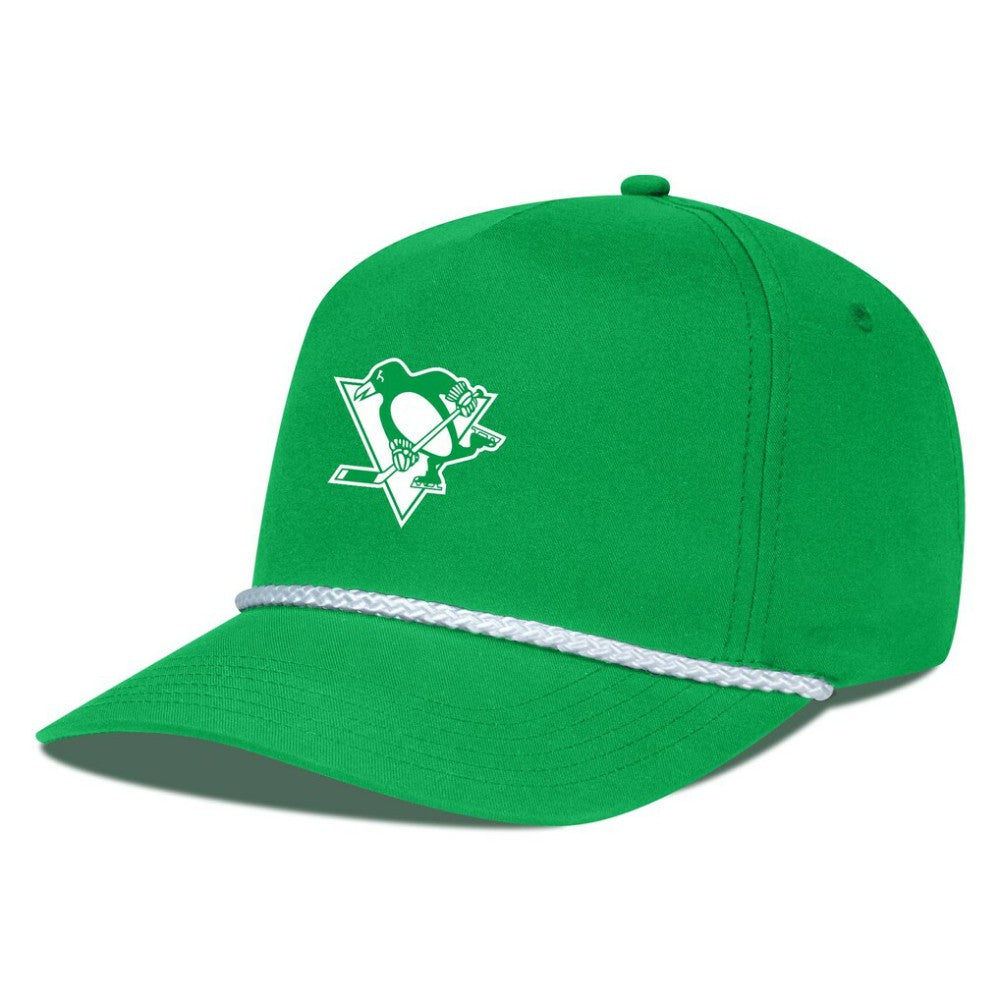 NHL Kelly Green Pittsburgh Penguins Levelwear St. Patrick's Day Gambit Rope Adjustable Hat