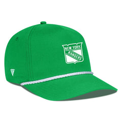 NHL Kelly Green New York Rangers Levelwear St. Patrick's Day Gambit Rope Adjustable Hat