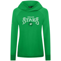 NHL Kelly Green Dallas Stars Levelwear Women's St. Patrick's Day Slender Raglan Hoodie