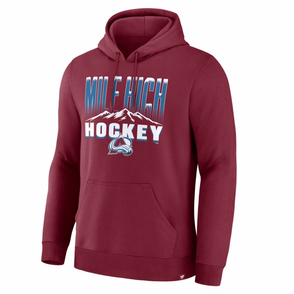 NHL Burgundy Colorado Avalanche Hometown Graphic Hoodie