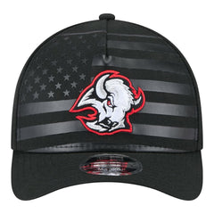 NHL Black Buffalo Sabres New Era Game Day Stealth Flag 9FORTY A-Frame Adjustable Hat