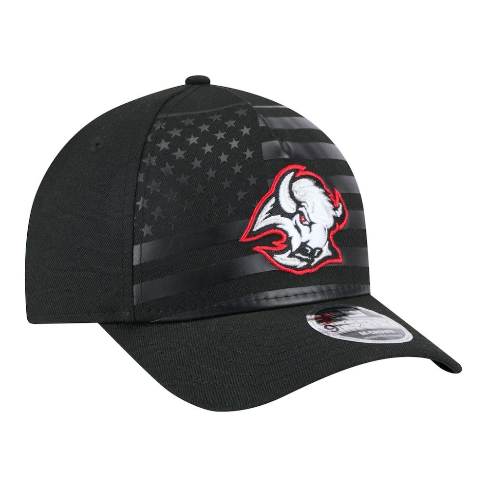 NHL Black Buffalo Sabres New Era Game Day Stealth Flag 9FORTY A-Frame Adjustable Hat