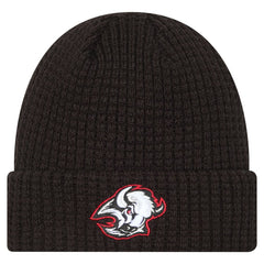 NHL Black Buffalo Sabres New Era Waffle Cuffed Knit Hat