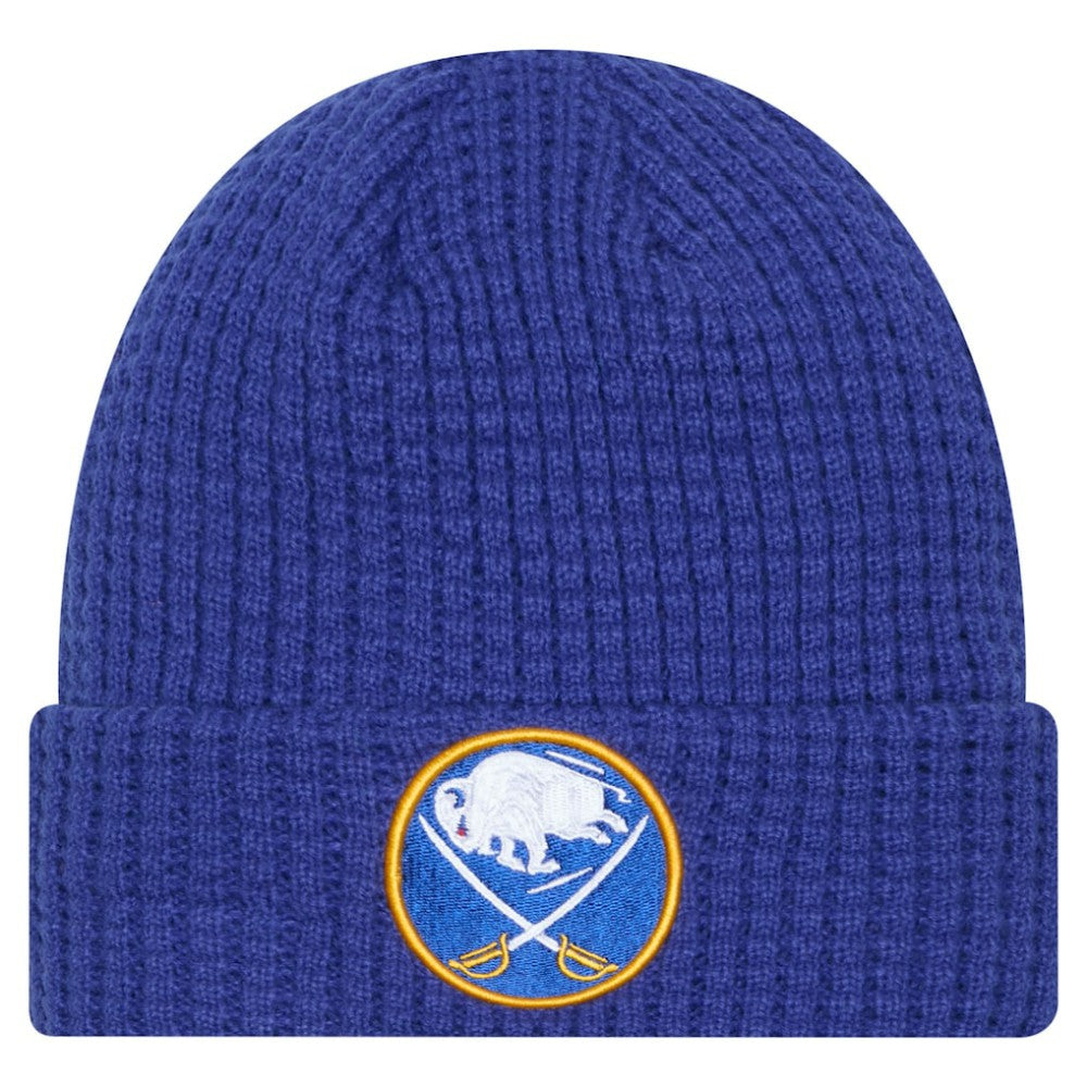 NHL Royal Buffalo Sabres New Era Waffle Cuffed Knit Hat