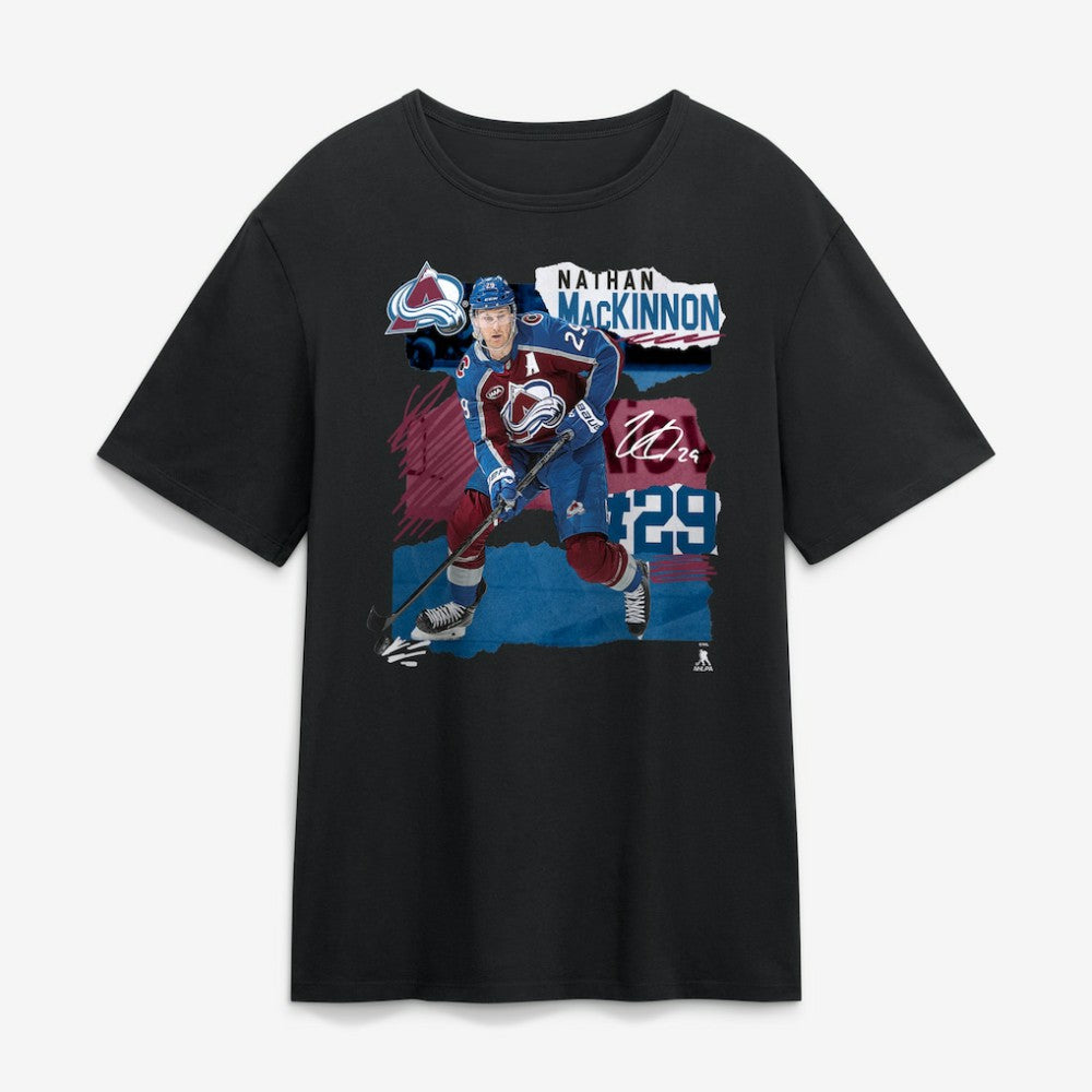 NHL Black Nathan MacKinnon Colorado Avalanche Fresh Ice T-Shirt