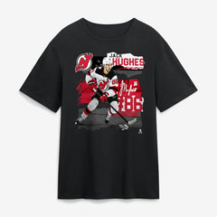 NHL Black Jack Hughes New Jersey Devils Fresh Ice T-Shirt